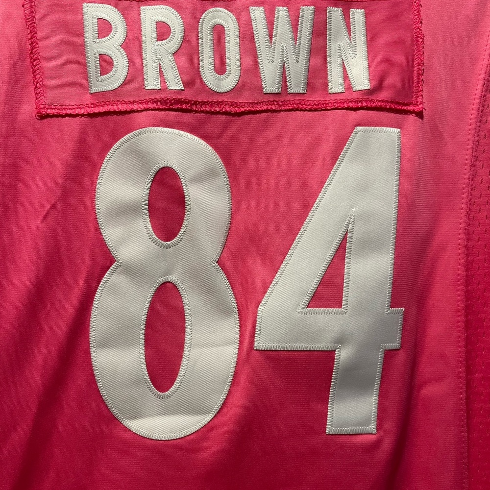 NFL Pink Women's Jersey with White Accents - Picture 5 of 6